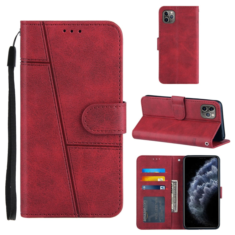 Stitching Calf Texture Buckle Horizontal Flip Leather Case with Holder & Card Slots & Wallet & Lanyard, For iPhone 12 mini, For iPhone 11, For iPhone 11 Pro, For iPhone 11 Pro Max, For iPhone XS / X, For iPhone XR, For iPhone XS Max                    ...