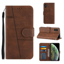 Load image into Gallery viewer, Stitching Calf Texture Buckle Horizontal Flip Leather Case with Holder &amp; Card Slots &amp; Wallet &amp; Lanyard, For iPhone 12 mini, For iPhone 11, For iPhone 11 Pro, For iPhone 11 Pro Max, For iPhone XS / X, For iPhone XR, For iPhone XS Max                    ...