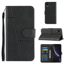 Load image into Gallery viewer, Stitching Calf Texture Buckle Horizontal Flip Leather Case with Holder &amp; Card Slots &amp; Wallet &amp; Lanyard, For iPhone 12 mini, For iPhone 11, For iPhone 11 Pro, For iPhone 11 Pro Max, For iPhone XS / X, For iPhone XR, For iPhone XS Max                    ...