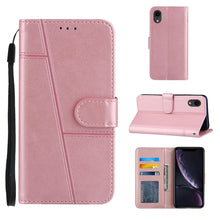 Load image into Gallery viewer, Stitching Calf Texture Buckle Horizontal Flip Leather Case with Holder &amp; Card Slots &amp; Wallet &amp; Lanyard, For iPhone 12 mini, For iPhone 11, For iPhone 11 Pro, For iPhone 11 Pro Max, For iPhone XS / X, For iPhone XR, For iPhone XS Max                    ...
