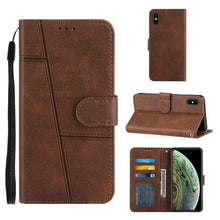 Load image into Gallery viewer, Stitching Calf Texture Buckle Horizontal Flip Leather Case with Holder &amp; Card Slots &amp; Wallet &amp; Lanyard, For iPhone 12 mini, For iPhone 11, For iPhone 11 Pro, For iPhone 11 Pro Max, For iPhone XS / X, For iPhone XR, For iPhone XS Max                    ...