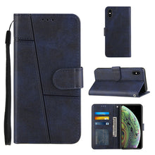 Load image into Gallery viewer, Stitching Calf Texture Buckle Horizontal Flip Leather Case with Holder &amp; Card Slots &amp; Wallet &amp; Lanyard, For iPhone 12 mini, For iPhone 11, For iPhone 11 Pro, For iPhone 11 Pro Max, For iPhone XS / X, For iPhone XR, For iPhone XS Max                    ...