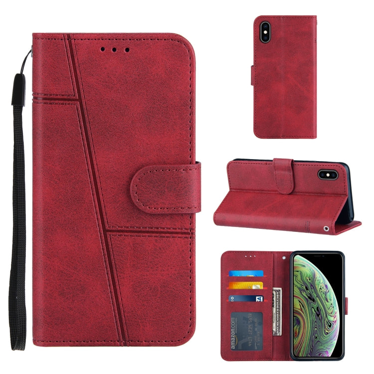Stitching Calf Texture Buckle Horizontal Flip Leather Case with Holder & Card Slots & Wallet & Lanyard, For iPhone 12 mini, For iPhone 11, For iPhone 11 Pro, For iPhone 11 Pro Max, For iPhone XS / X, For iPhone XR, For iPhone XS Max                    ...