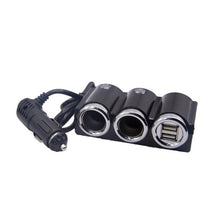 Load image into Gallery viewer, DC 12V / 24V Dual USB Multi Female Car Cigarette Lighter Splitter Socket Adapter Charger Socket Power Adapter / Charger, DC 12V / 24V 2 Socket