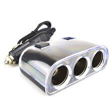 Load image into Gallery viewer, Car Cigarette Lighter Splitter Adapter 3 Socket Cigarette Lighter Splitter Dual USB Car Charger On/Off Switches 12V Car Splitter Adapter, 1505