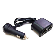 Load image into Gallery viewer, Cigarette Lighter Adapter 2 Socket Cigarette Lighter Splitter with LED Voltage Display USB Car Charger Adapter, 2 Socket