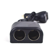 Load image into Gallery viewer, Cigarette Lighter Adapter 2 Socket Cigarette Lighter Splitter with LED Voltage Display USB Car Charger Adapter, 2 Socket