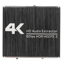Load image into Gallery viewer, AY78V20 4K 60Hz HDMI 2.0 Audio Splitter 5.1 ARC HD-MI Audio Extractor HDCP 2.2 HDR10 Audio Converter 4K HD-MI Optical TOSLINK SPDIF