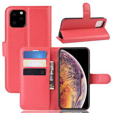 Load image into Gallery viewer, Litchi Skin PU Leather Wallet Stand Mobile Casing for iPhone XI Max （2019）