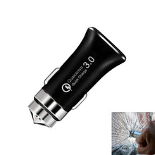 Load image into Gallery viewer, LZ-328 Safety Hammer Type QC3.0 USB + USB-C / Type-C Fast Charging Car Charger