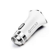 Load image into Gallery viewer, LZ-328 Safety Hammer Type QC3.0 USB + USB-C / Type-C Fast Charging Car Charger