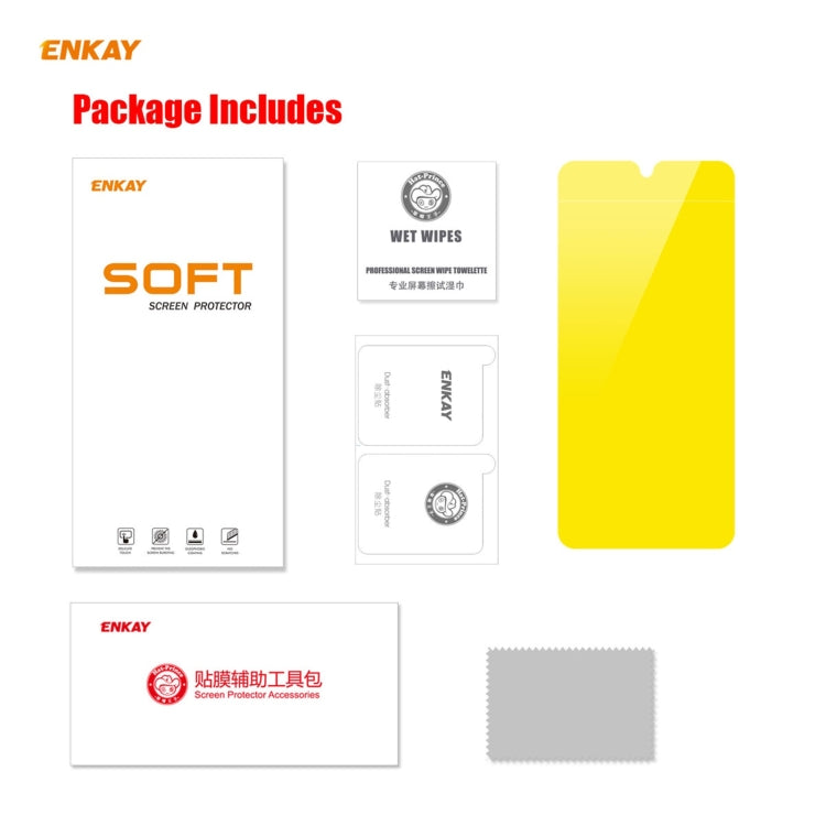 ENKAY Hat-Prince Full Glue Full Coverage Screen Protector Explosion-proof Hydrogel Film