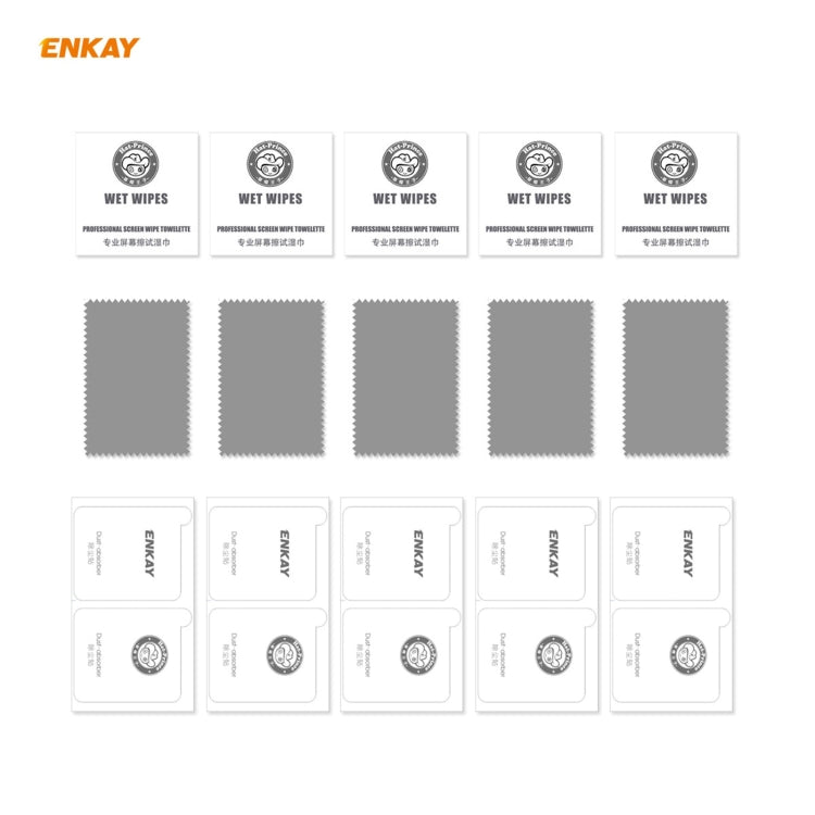 5 PCS ENKAY Hat-Prince Full Glue Full Coverage Screen Protector Explosion-proof Hydrogel Film