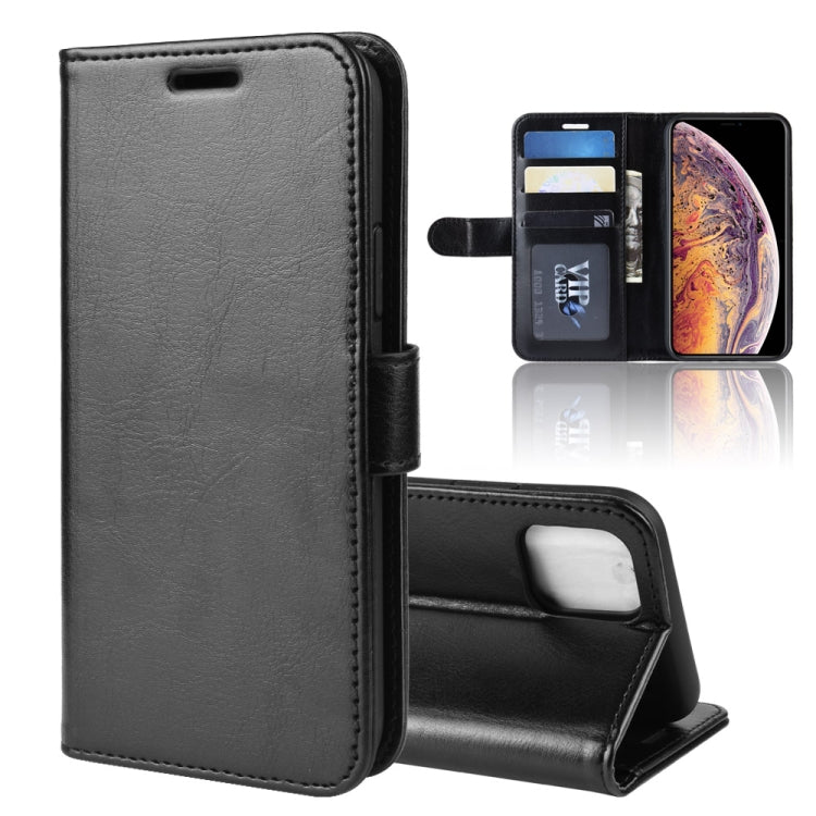 R64 Texture Single Fold Horizontal Flip Leather Case for iPhone XI MAX, with Holder & Card Slots & Wallet