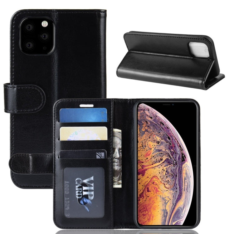 R64 Texture Single Fold Horizontal Flip Leather Case for iPhone XI MAX, with Holder & Card Slots & Wallet