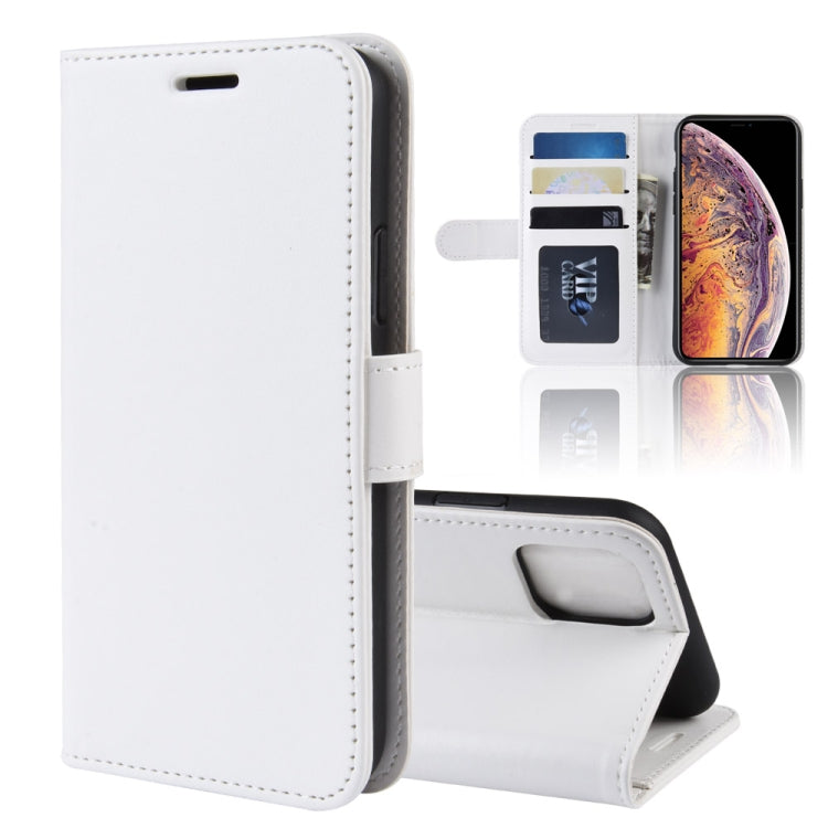 R64 Texture Single Fold Horizontal Flip Leather Case for iPhone XI MAX, with Holder & Card Slots & Wallet