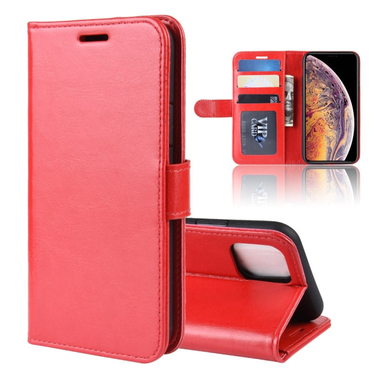 R64 Texture Single Fold Horizontal Flip Leather Case for iPhone XI MAX, with Holder & Card Slots & Wallet