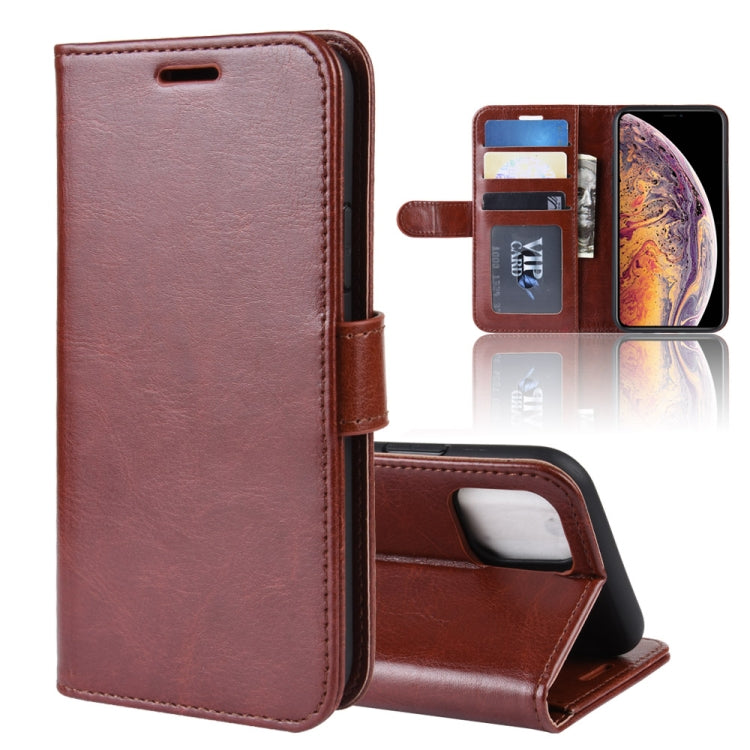 R64 Texture Single Fold Horizontal Flip Leather Case for iPhone XI MAX, with Holder & Card Slots & Wallet