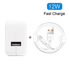 Load image into Gallery viewer, 12W USB Charger + USB to 8 Pin Data Cable for iPad / iPhone / iPod Series, AU Plug