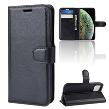 Load image into Gallery viewer, Litchi Skin PU Leather Wallet Stand Mobile Casing for iPhone XI (2019)