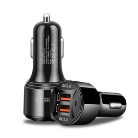 TE-092 36W Dual QC3.0 USB Fast Car Charger, TE-092