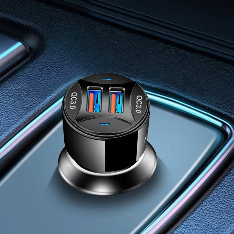 TE-092 36W Dual QC3.0 USB Fast Car Charger, TE-092