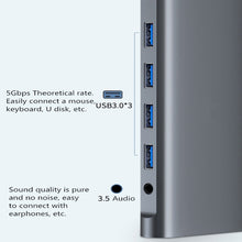 Load image into Gallery viewer, WS-04 12-in-1 Type-C Notebook Multi-function Docking Station, 12 in 1