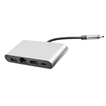 Load image into Gallery viewer, WS-07 Type-C 3.1 to RJ45 + HDMI + USB3.0 + PD 4-in-1 Converter Multifunctional Docking Station, WS-07