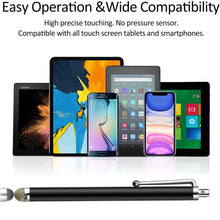 Load image into Gallery viewer, AT-19 Silver Fiber Pen Tip Stylus Capacitive Pen Mobile Phone Tablet Universal Touch Pen
