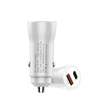 Load image into Gallery viewer, P21 Portable PD 20W + QC 3.0 18W Dual Ports Fast Car Charger, P21 Car Charger