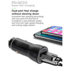 Load image into Gallery viewer, P21 Portable PD 20W + QC 3.0 18W Dual Ports Fast Car Charger, P21 Car Charger