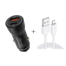 Load image into Gallery viewer, P21 PD 20W USB-C / Type-C + QC3.0 18W USB Fast Car Charger with USB to 8 Pin Data Cable Set, USB to 8 Pin