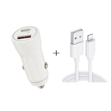 Load image into Gallery viewer, P21 PD 20W USB-C / Type-C + QC3.0 18W USB Fast Car Charger with USB to 8 Pin Data Cable Set, USB to 8 Pin
