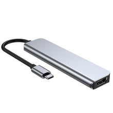 Load image into Gallery viewer, 6 in 1 Type C to 3 x USB Ports + SD/TF + HDMI Docking Station
