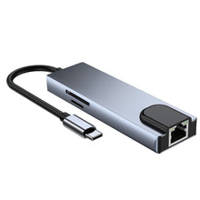 Load image into Gallery viewer, 6 in 1 Type-C to HDMI + RJ45 + SD / TF + PD + USB HUB Adapter