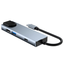 Load image into Gallery viewer, 6 in 1 Type-C to HDMI + RJ45 + SD / TF + PD + USB HUB Adapter