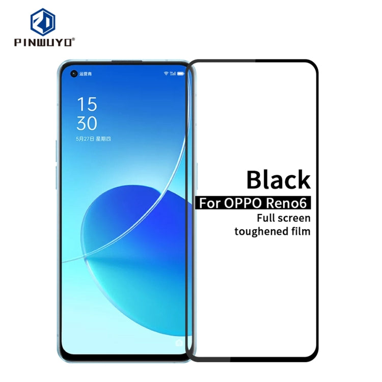 PINWUYO 9H 2.5D Full Screen Tempered Glass Film, For OPPO Reno6, For Nubia Red Magic 6R, For Honor Play5 5G, For Samsung Galaxy S21 FE