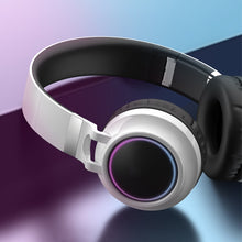Load image into Gallery viewer, Colorful LED Bluetooth 5.0 Headphones Foldable Wireless HiFi Stereo Headset with Mic, Support TF Card / 3.5mm AUX