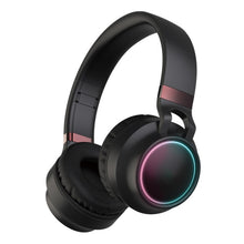 Load image into Gallery viewer, Colorful LED Bluetooth 5.0 Headphones Foldable Wireless HiFi Stereo Headset with Mic, Support TF Card / 3.5mm AUX