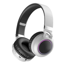 Load image into Gallery viewer, Colorful LED Bluetooth 5.0 Headphones Foldable Wireless HiFi Stereo Headset with Mic, Support TF Card / 3.5mm AUX