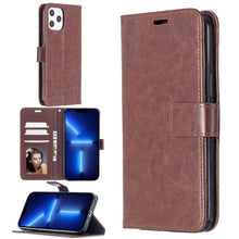 Load image into Gallery viewer, Crazy Horse Texture Horizontal Flip Leather Case with Holder &amp; Card Slots &amp; Wallet &amp; Photo Frame for iPhone 13 Pro Max, For iPhone 13 Pro Max