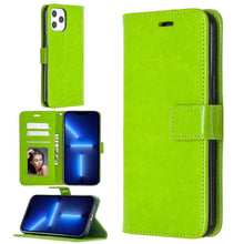 Load image into Gallery viewer, Crazy Horse Texture Horizontal Flip Leather Case with Holder &amp; Card Slots &amp; Wallet &amp; Photo Frame for iPhone 13 Pro Max, For iPhone 13 Pro Max