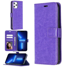 Load image into Gallery viewer, Crazy Horse Texture Horizontal Flip Leather Case with Holder &amp; Card Slots &amp; Wallet &amp; Photo Frame for iPhone 13 Pro Max, For iPhone 13 Pro Max