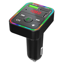 Load image into Gallery viewer, F2 Car FM Transmitter MP3 USB Charger Player with LED Backlight FM Transmitter with Bluetooth Transmitter Car Player Kit, F2