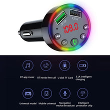 Load image into Gallery viewer, F9 Car MP3 Modulator Player Wireless Hands-free Audio Receiver Dual USB Fast Charger FM Transmitter Car Kit, F9
