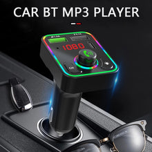 Load image into Gallery viewer, F3 Car FM Transmitter LED Backlight Receiver MP3 Player 3.1A USB Charger Dual USB Charger, F3
