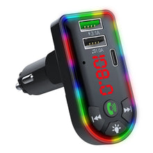 Load image into Gallery viewer, F7 Car MP3 Player 12V Colorful Breathing Light QC3.1 Wireless Dual Port Fast Charging PD, F7