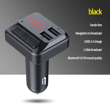Load image into Gallery viewer, C6 MP3 Modulator Hands-free Wireless Audio Receiver 3.1A Dual USB Fast Charger FM Transmitter Car Kit, C6