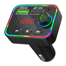 Load image into Gallery viewer, F4 Car MP3 Player FM Transmitter Colorful Backlight USB Charger Dual USB Car Accessories, F4