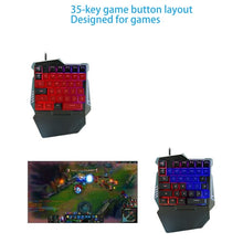 Load image into Gallery viewer, G7 37 Keys USB One-Handed Numeric Keyboard with Backlit, Cable Length: 1.8m